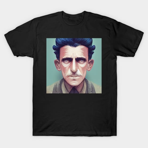 George Orwell portrait | Anime style T-Shirt by Classical